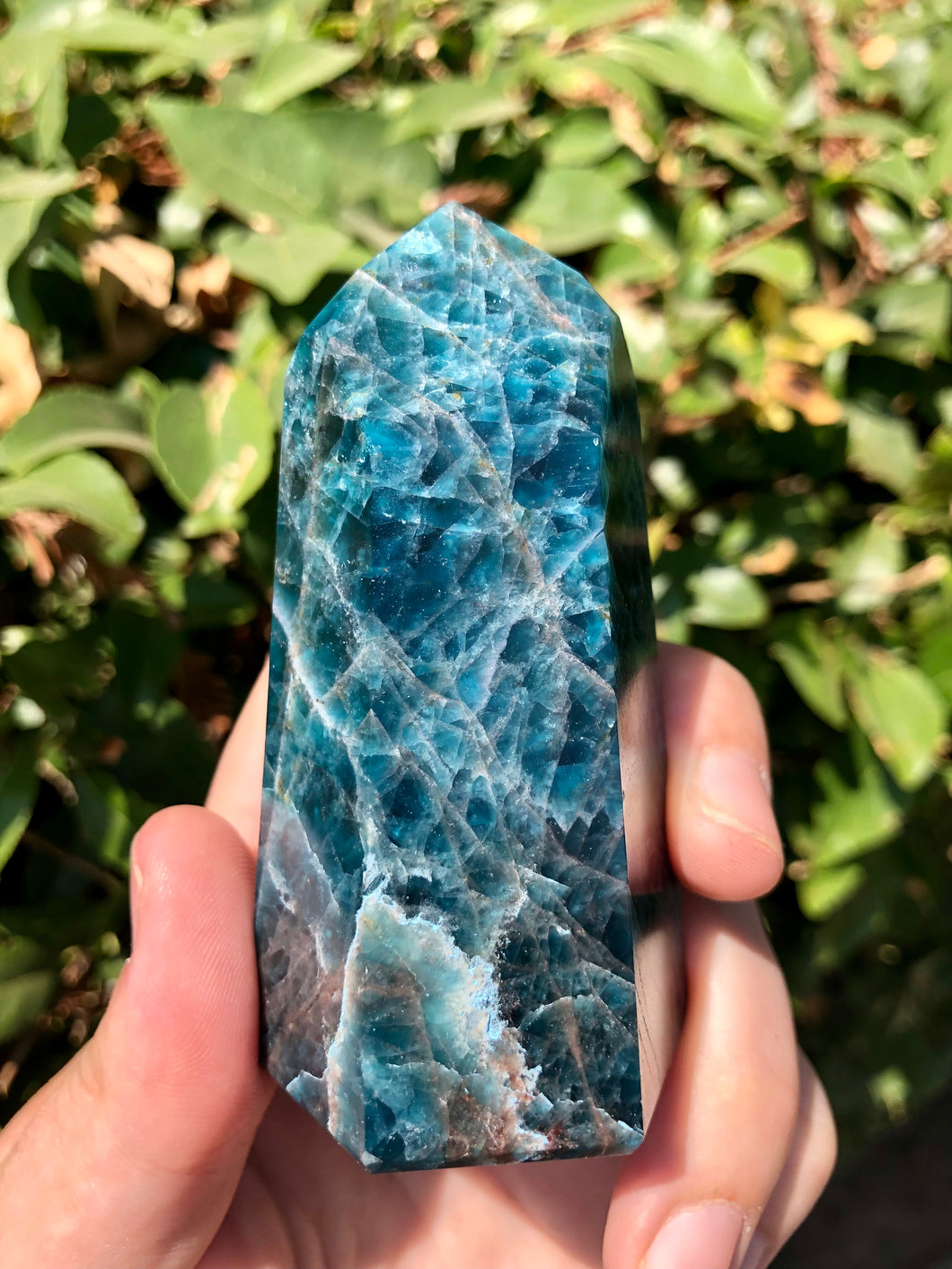 Blue Apatite Generator Crystal Point