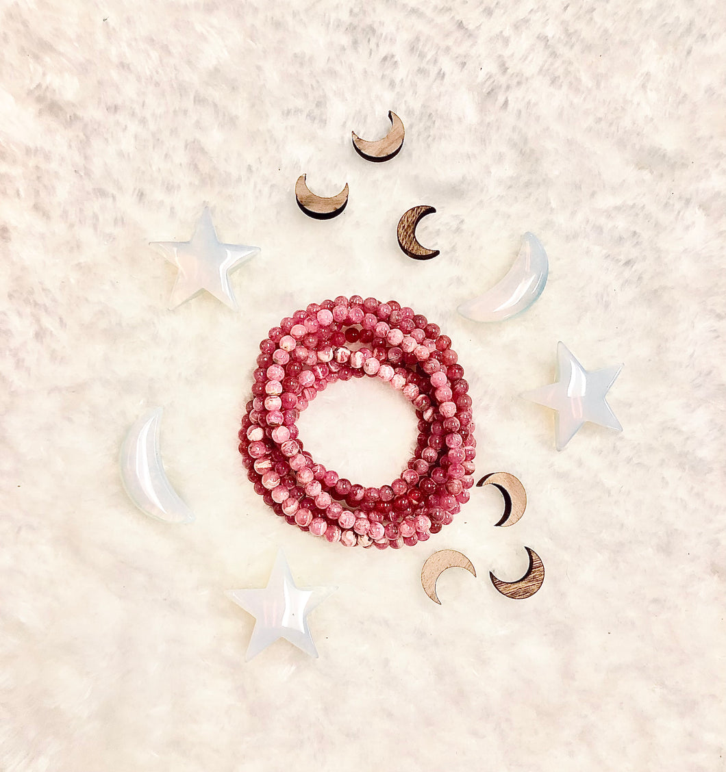 Rhodonite Mini Gemstone Power Bracelet