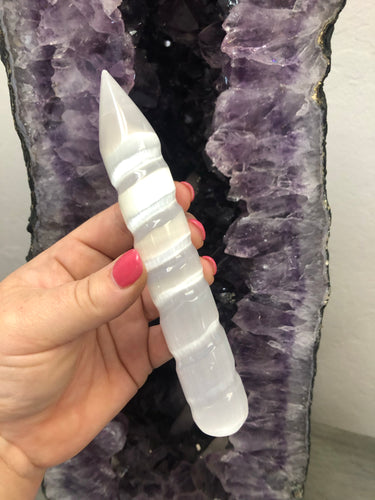 Selenite Wand