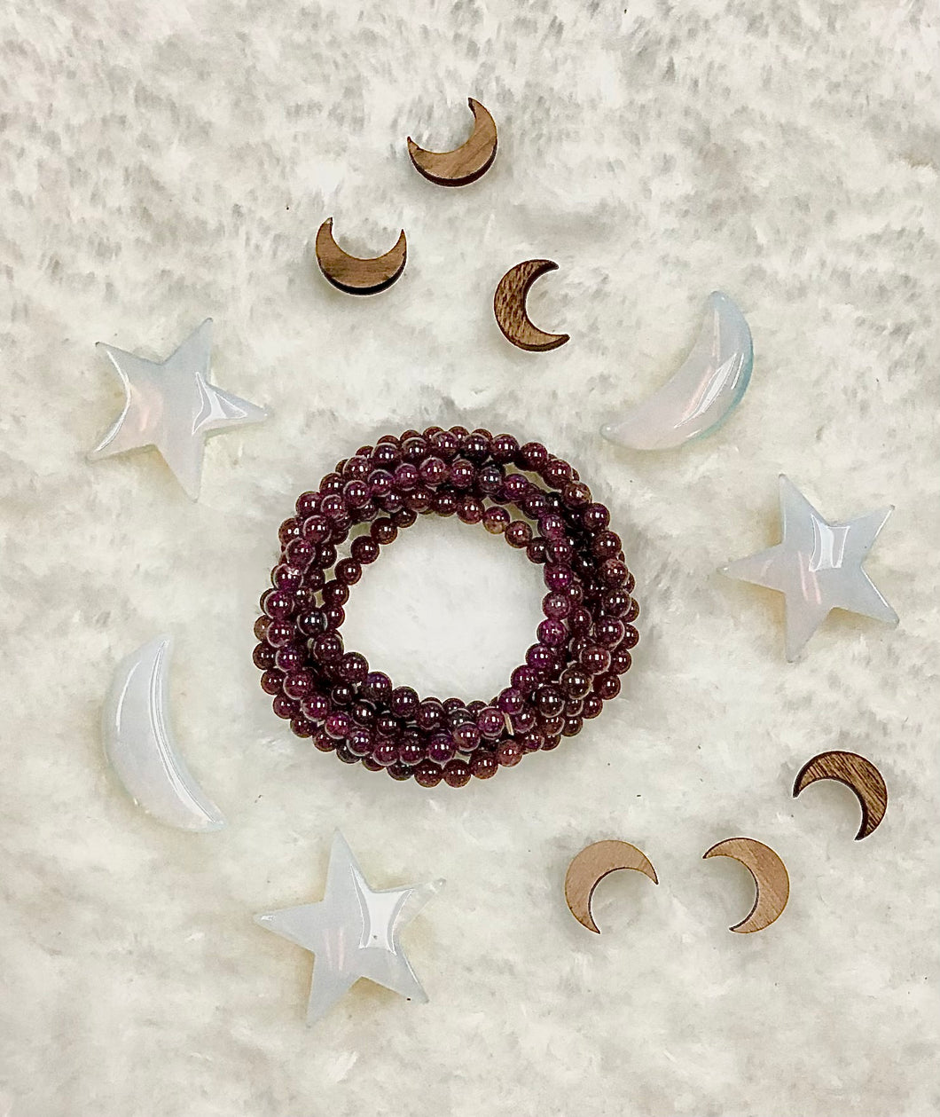 Garnet Mini Gemstone Power Bracelet