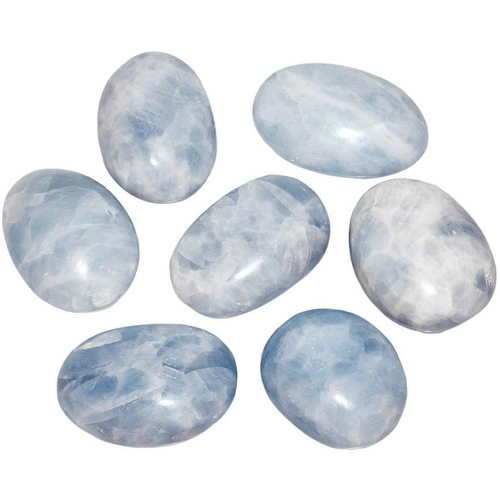 Celestite Palm Stone