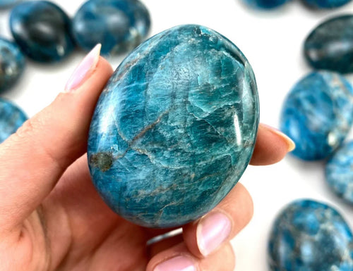 Blue Apatite Palm Stone