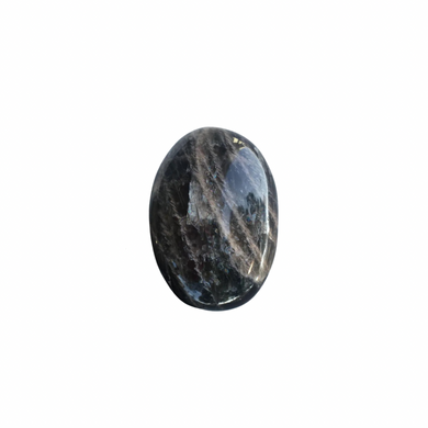 Black Moonstone Palm stone for the New Moon Manifesting