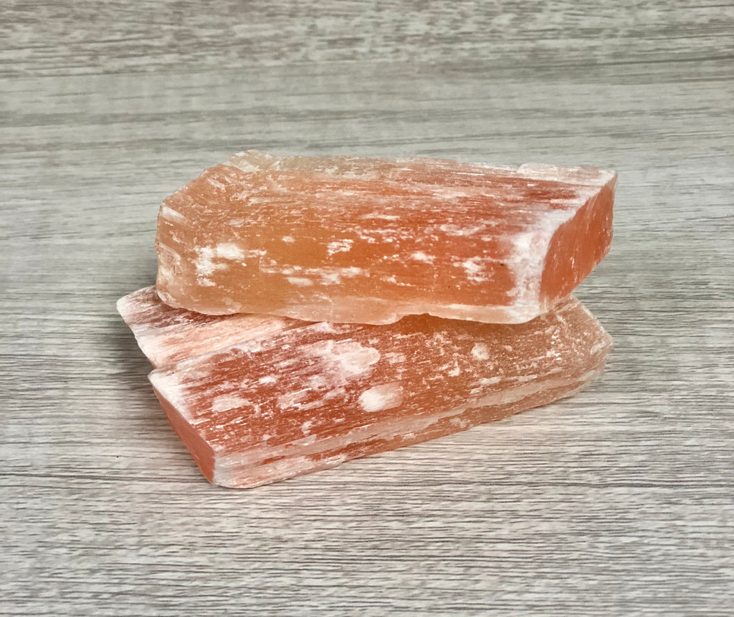 Peach Selenite for Transformation