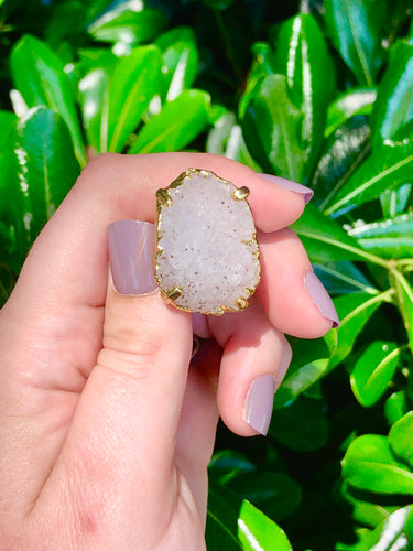 Quartz Druzy Ring