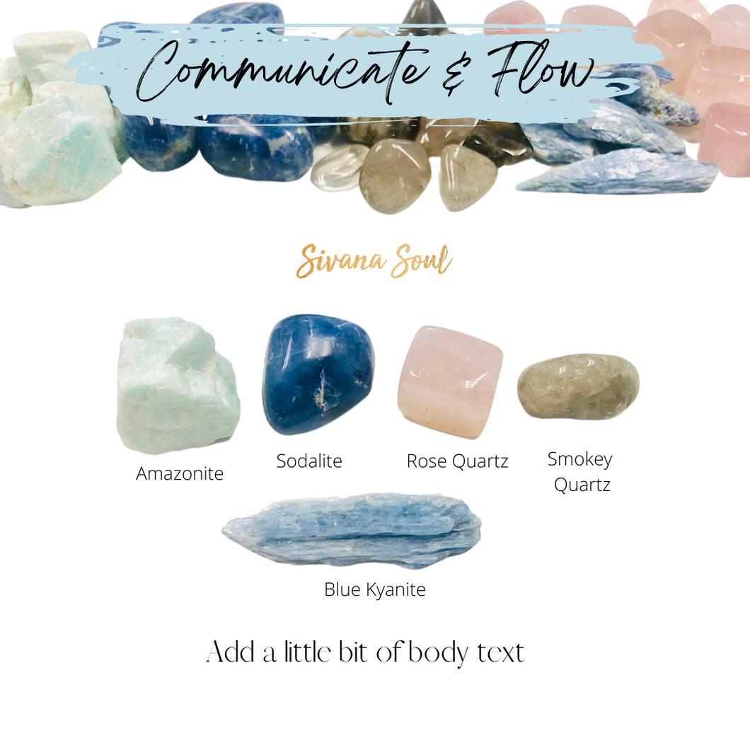 Communicate and Flow Gemstone Set